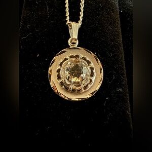 1ct Moissanite Silver Pendant with 20” Silver chain